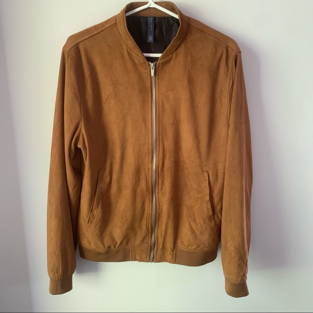 Zara man faux suede jacket